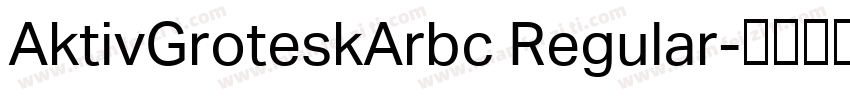 AktivGroteskArbc Regular字体转换